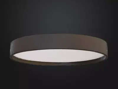 Circular Ceiling Mounted Recessed Lighting Fixture  Low-poly 3D model