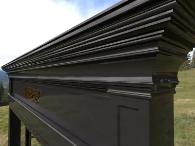 front cafe coffee shop 3D model - 2 3D model