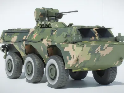 ZSL 92 APC Low-poly 3D model
