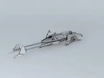 Star Wars  Speeder Bike 3D model