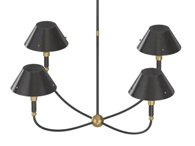 VISUAL COMFORT Turlington Arched Chandelier 3D model