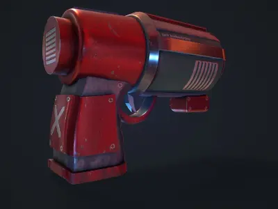 Sci-Fi Gun - 3D Prop Low-poly 3D model
