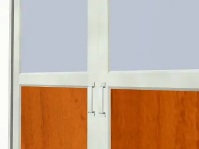 Double Door Low-poly 3D model