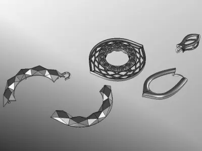 Facet pendant 3D print model