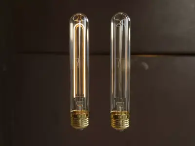 T9 Vintage Edison Bulb Low-poly 3D model