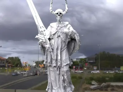 Grim Reaper Medieval model 3D 3D model