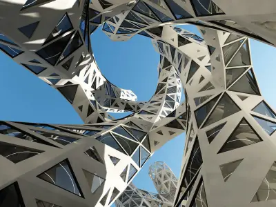 Futuristic Skyscraper 6 3D model