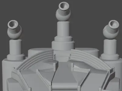 fall guys fall mountain map  Low-poly 3D model