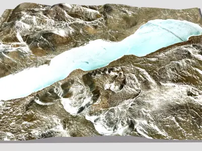 River Jiuma Co Gegye Ngari China 3D model