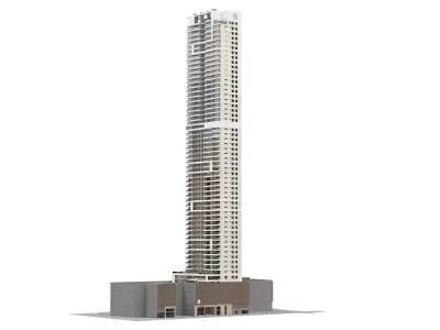 Generic High Rise building for exterior scene 3D model