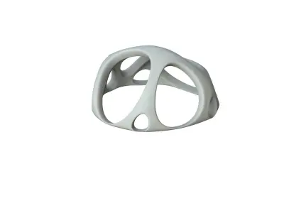 SciFi Cube Object No 47987 Low Poly Shape Low-poly 3D model