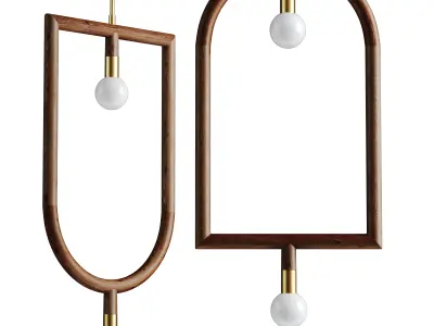 CEILING LIGHT CORN Low-poly 3D model