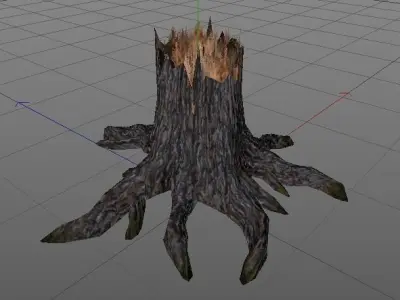 Broken Tree 3D model
