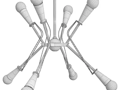 ED ELLEN DEGENERES PIRO MEDIUM CHANDELIER Low-poly 3D model