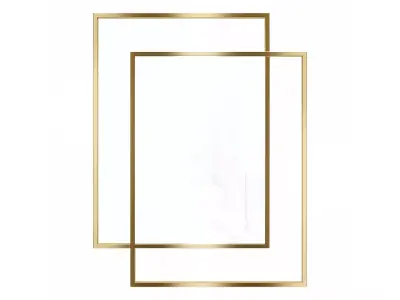 Mirror in a metal frame GZ-M1045 3D model