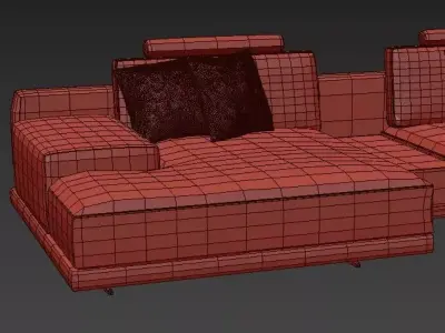 Mondrian Sofa 3D model