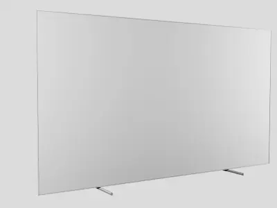 TV Low Poly Ambilight 55 inches Low-poly 3D model