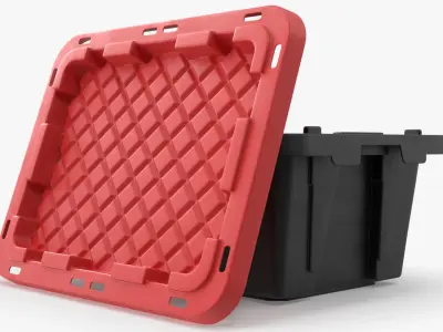  Emergency Gear Box with Radio Flashlight GPS Red 