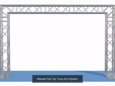 Modular Event Truss Arch Collection 3D Model Pack