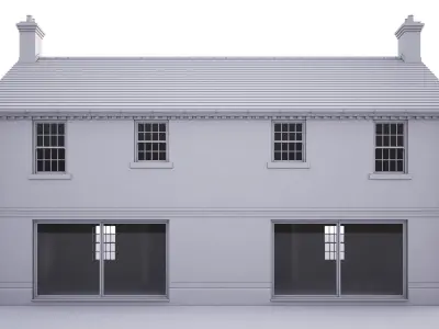 British House Trap Road Plot1-2 3D model
