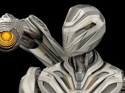 Robot Mech 3 - Rigged and Animated 3D model