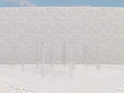 Lumion fountain - animated Low-poly 3D model