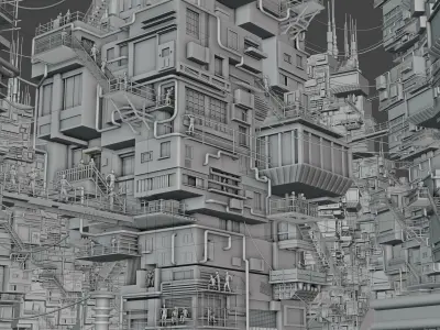 Apartments - Concept Art 3D model