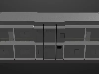 Simple office 3D model