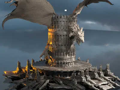 Merlins Grand Watchtower 3D model