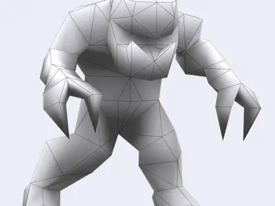 3DRT - Warbeast Monster - Gloon Low-poly 3D model