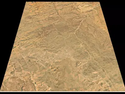 NEOM city topography Saudi Arabia - tile n28 e37 3D model