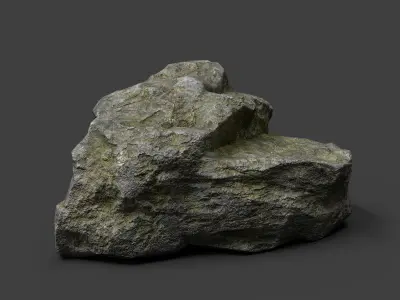 Rock 3-1 Low-poly 3D model