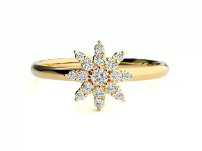 Women ring 3D print model 85