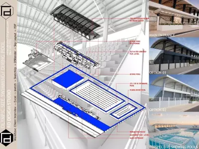 Swimming Pool 3D model 33