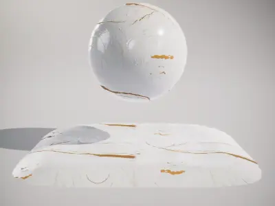 Marble White Textured HQ PBR Textures Set Texture