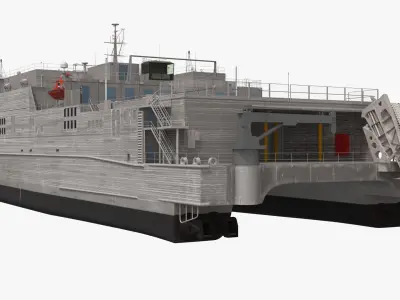  Naval Fast Logistics Transport Vessel Simplified 