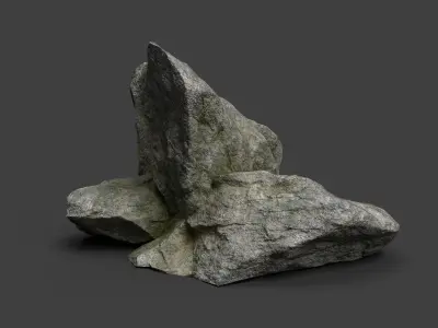 Rock 3-8 Low-poly 3D model
