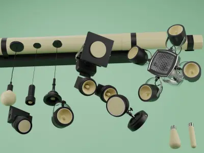 3D Models of light projectors and Lamps 3D model