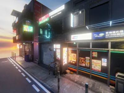 Tokio street 1 3D model
