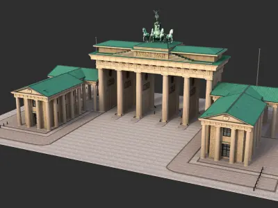 Brandenburg gate 3D model
