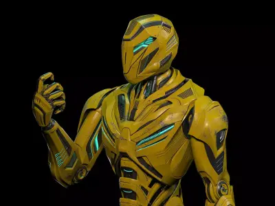 ROBOT ALIEN MECH 2 - RIGGED 3D model