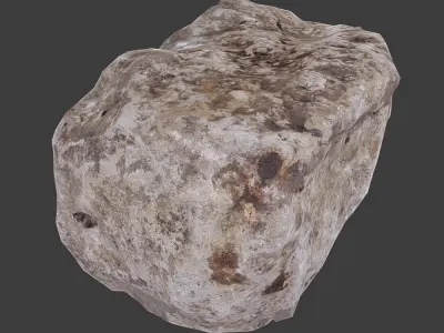 Cinder Debris Low-poly 3D model