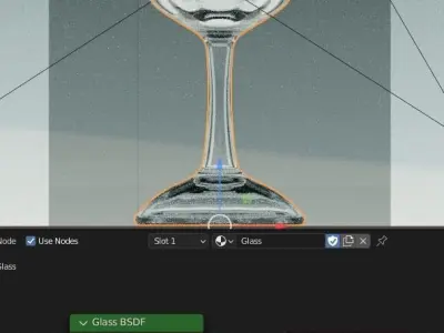 Glass wine Free low-poly 3D model