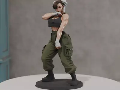 Chun-Li - Street Fighter  3D print model