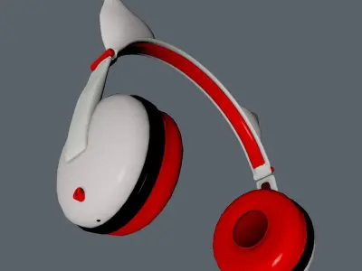  Kat Headphones Package  3D model