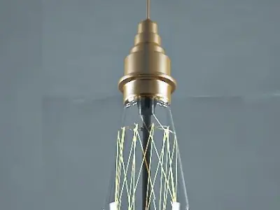 vintage light bubble 3D model