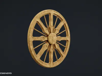 Round Gothic Tracery - Ashok Chakra 3D model