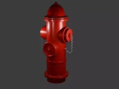 Fire hydrant 3D model 35