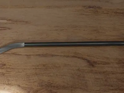 Crowbar window opener plank opener Low-poly 3D model