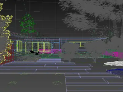 House in Miami- Florida 3D model